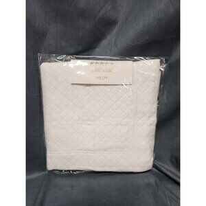 Frette Hotel Classic Melody Euro Sham 20 in x 20 in White 100% Cotton NEW!